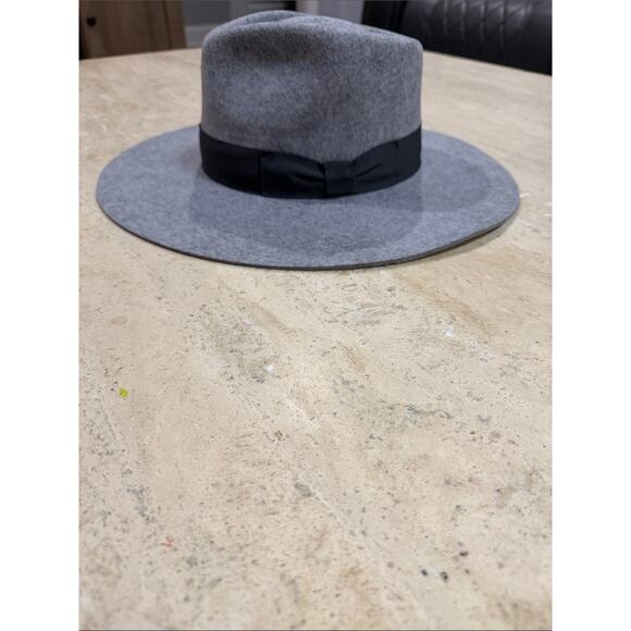 Patina The Lark Wool Fedora Western Hat Handcrafted Wide Brim Gray NWT Size M main image 5